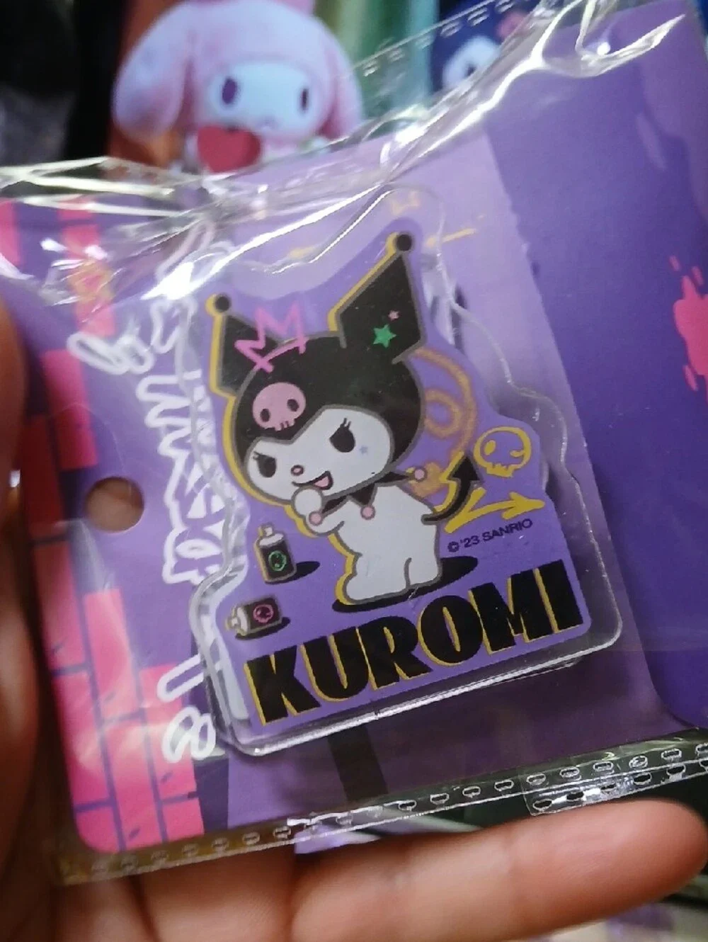 Sanrio Kuromi Purple and Black Clip Clipper Paper Clipper Chips Clip